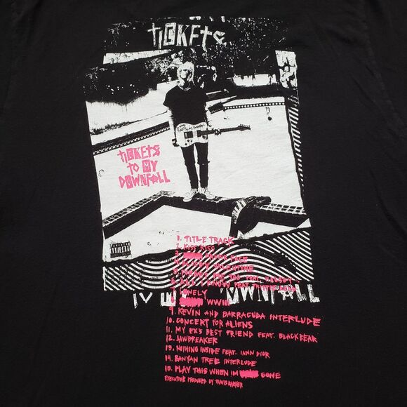 Machine Gun Kelly Tickets To My Downfall Concert Size Medium Mens Tour T-Shirt - Picture 2 of 8